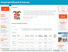 Tablet Screenshot of fallimenticremona.com